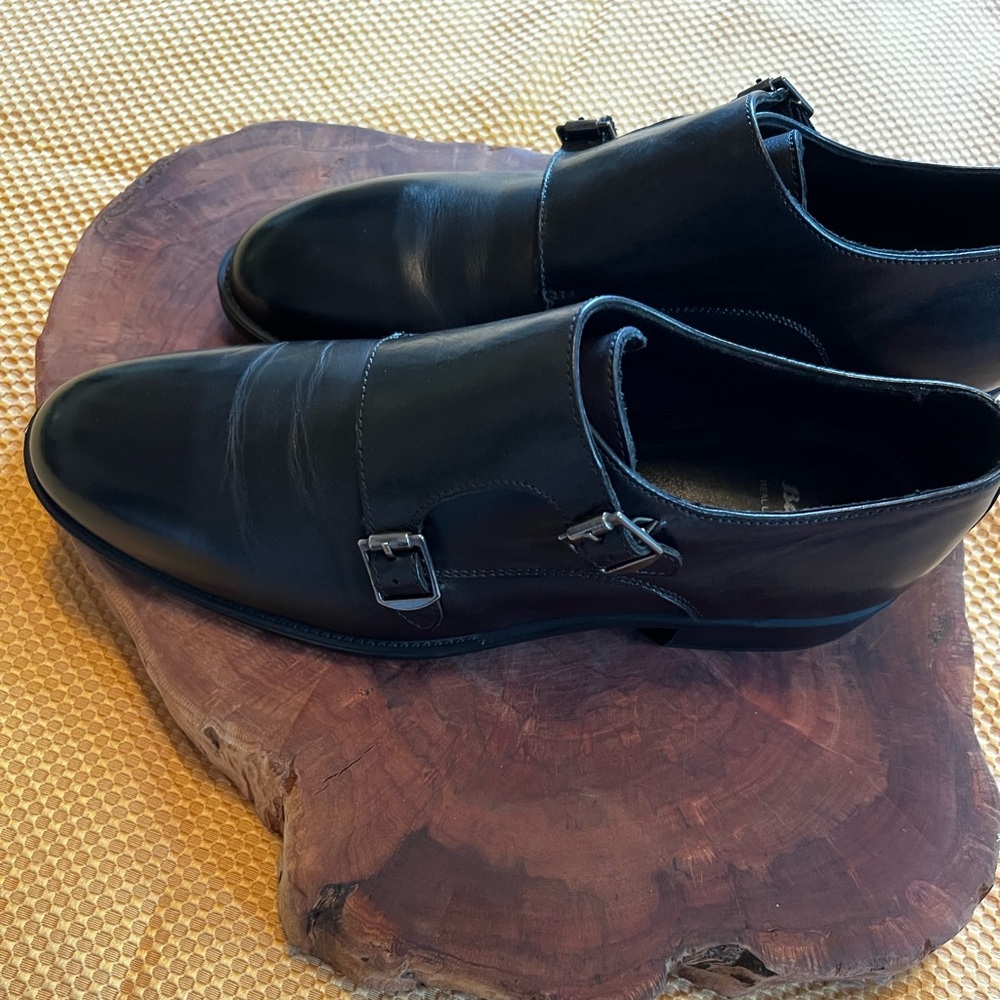 Black Bata soft  Leather Buckled Dress Shoes. Worn Once. Excellent Condition - Picture 3 of 5